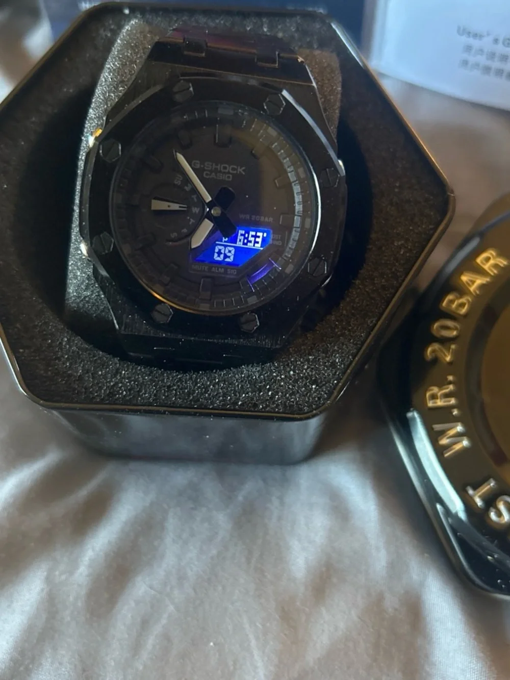Casio G-Shock Men's Black Digital-Analog Resin Watch
